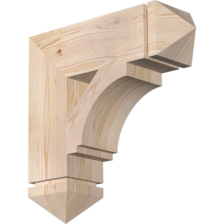 Ekena Millwork Imperial Arts & Crafts Smooth Bracket, Douglas Fir, 5 1/2"W x 20"D x 20"H BKT06X20X20IMP03SDF